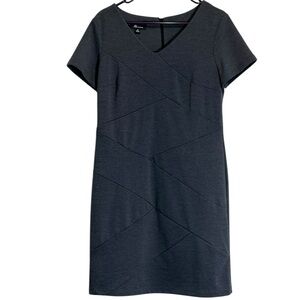 Elegant Dark Gray Short Sleeve Dress